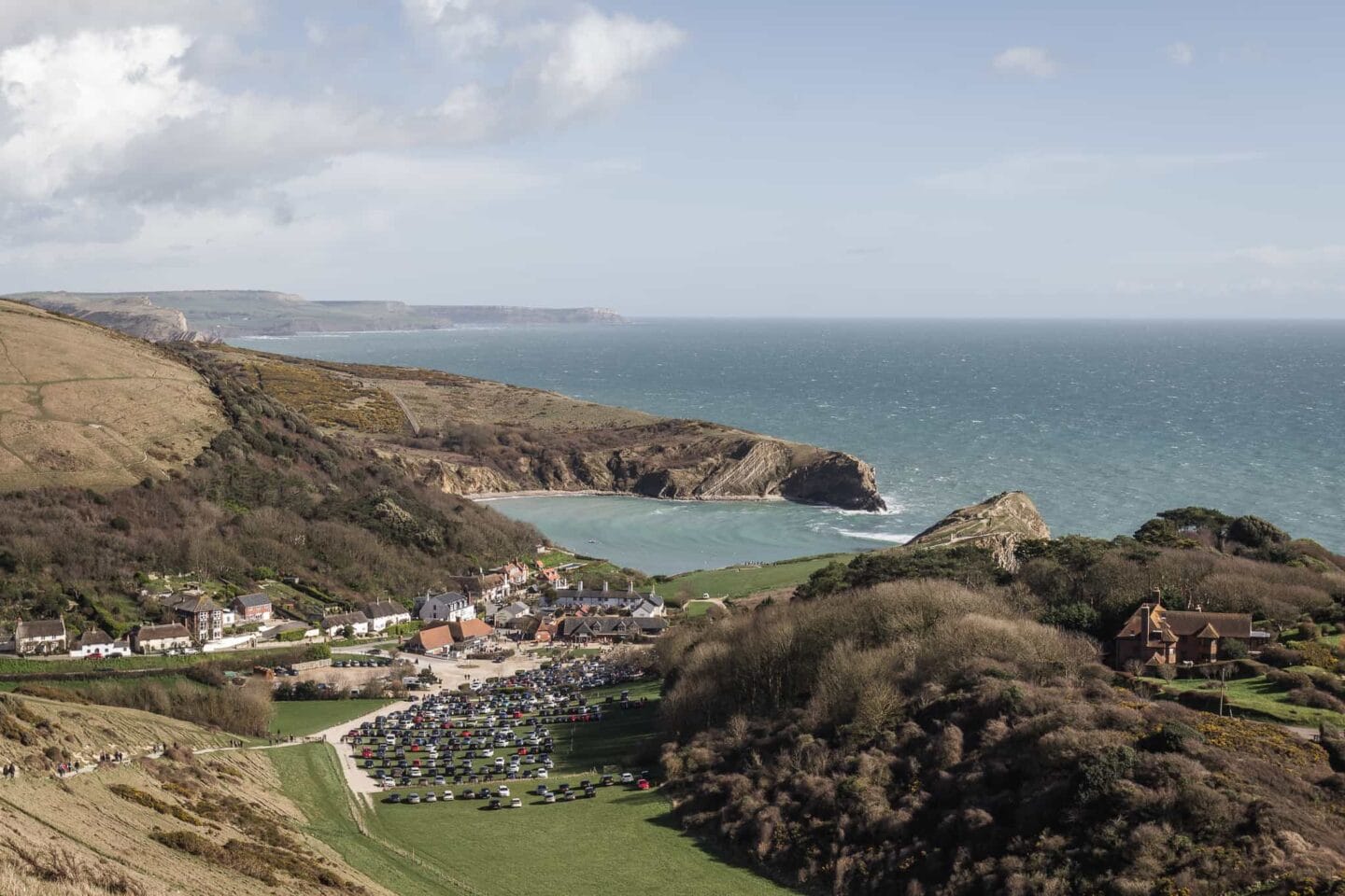 Lulworth Cove from the coastal path