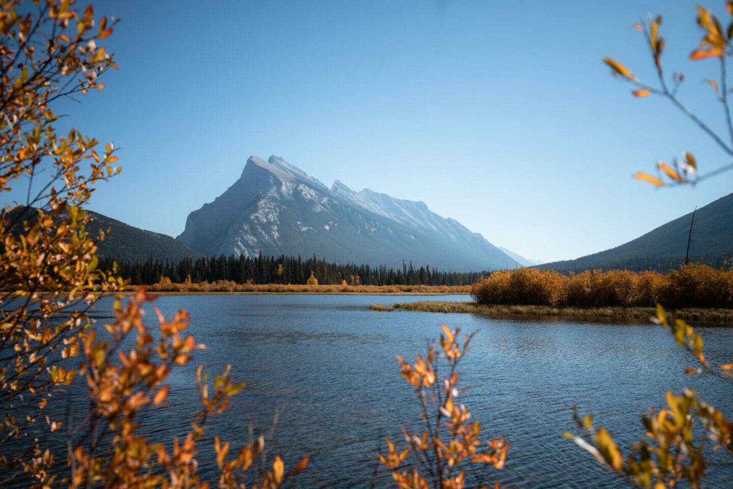 Pretty photo spots in Banff - Vermillion Lakes