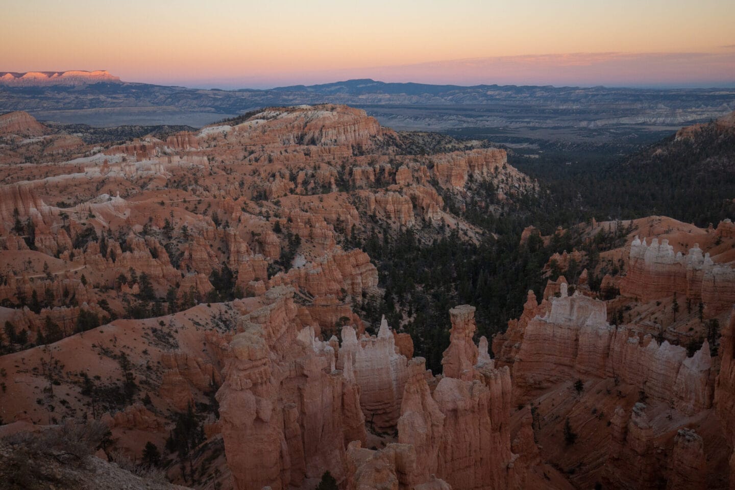 Sunset at Sunset Point in Bryce Canyon