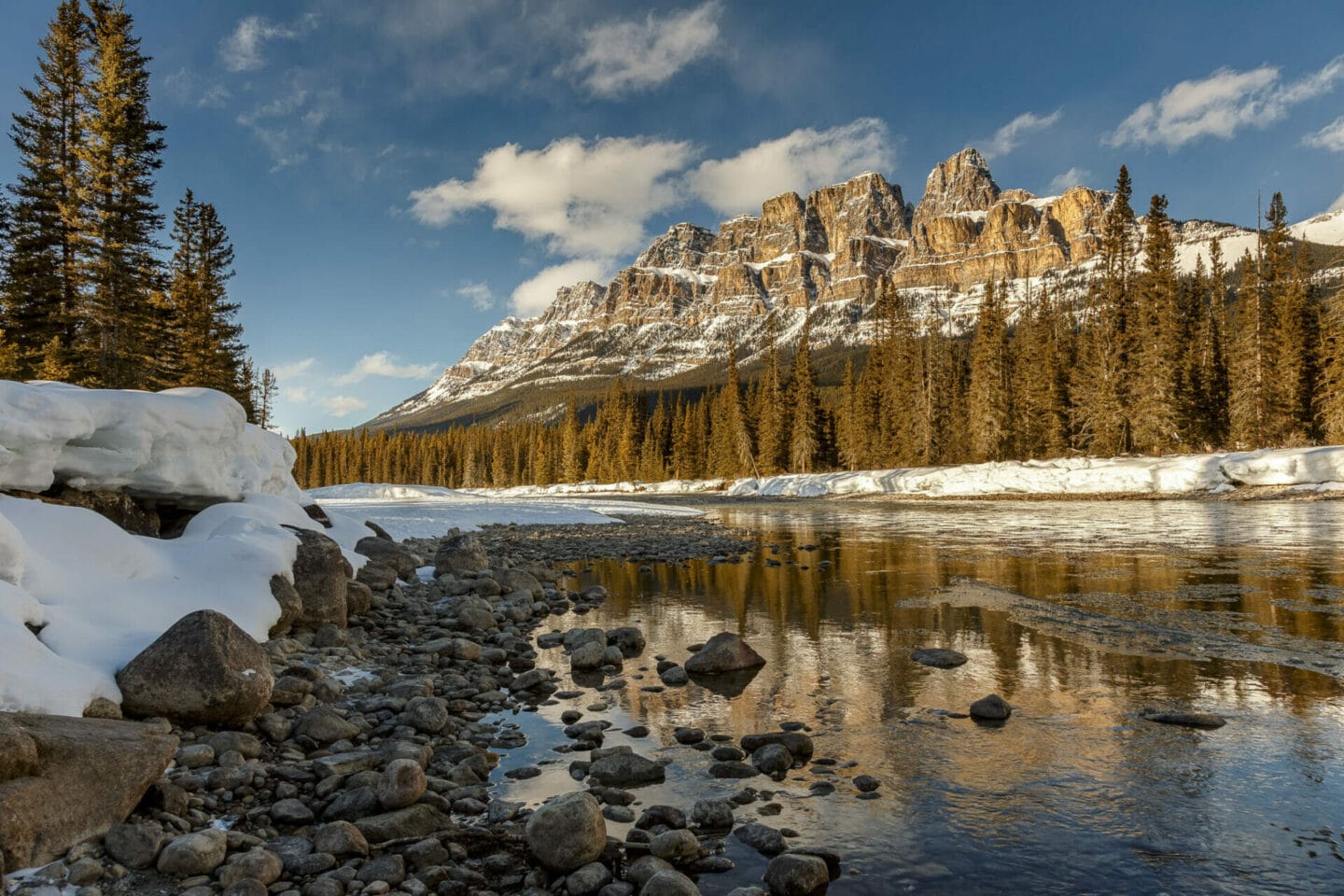 Castle Mountain - What to do in Banff in winter