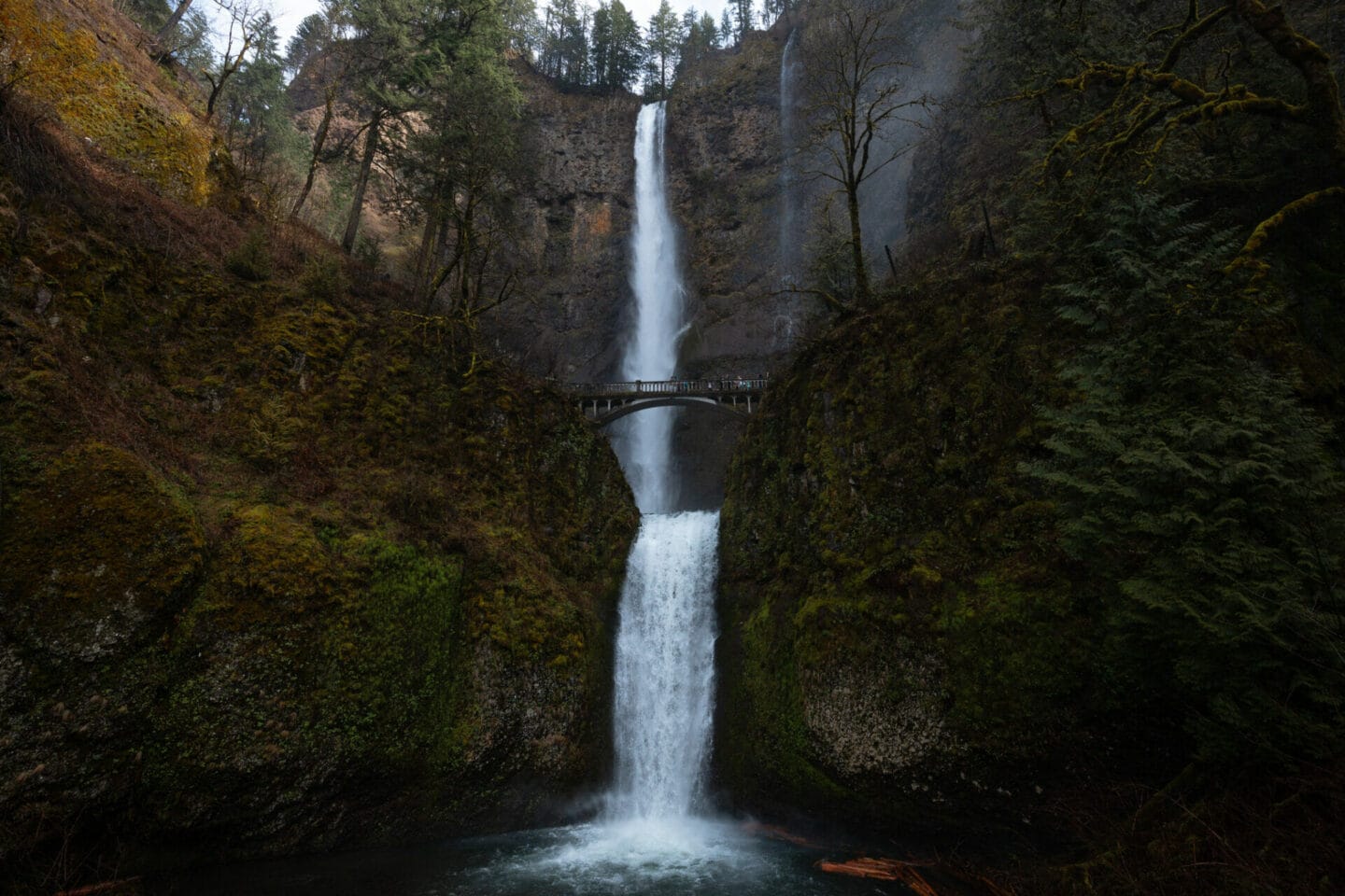 Oregon road trip itinerary - Multnomah Falls in the Columbia River Gorge