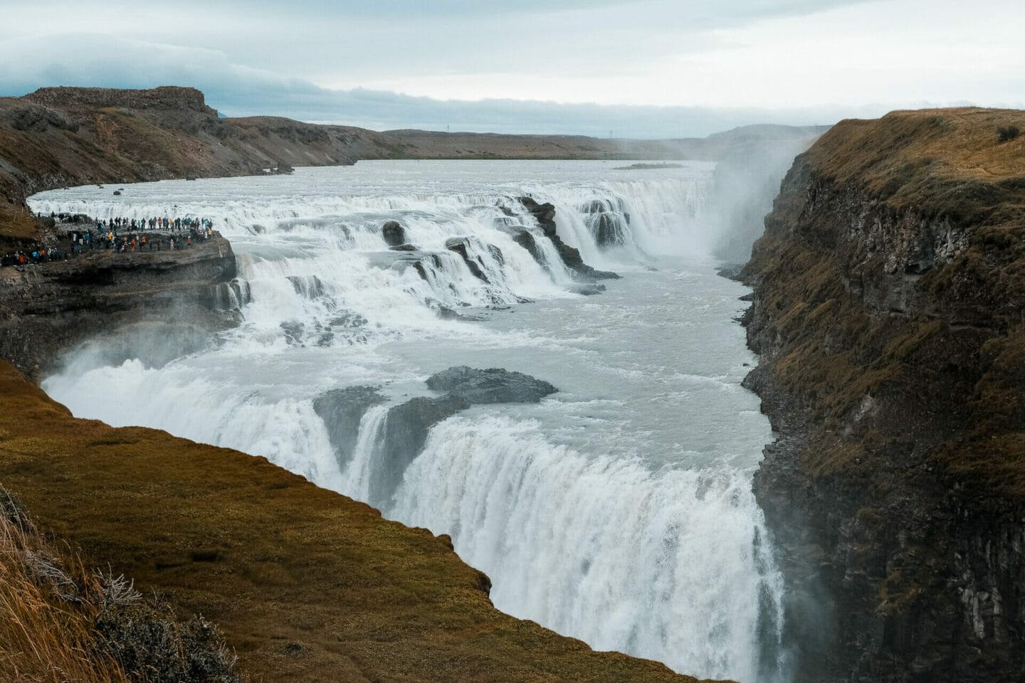 Gullfoss on the Golden Circle Iceland 