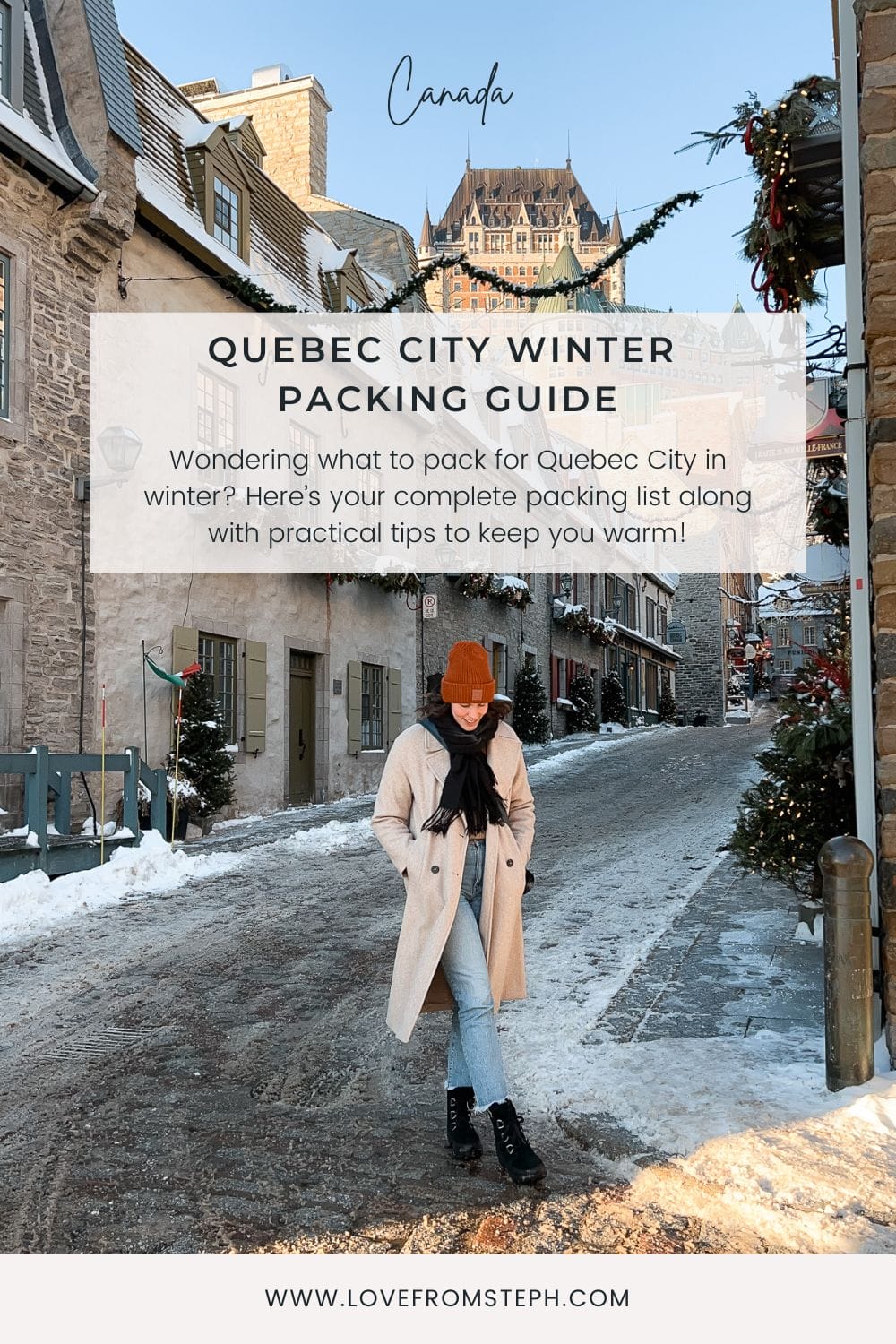 What to wear in Quebec City